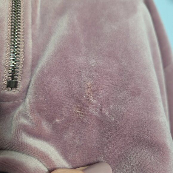 Avia Extra Large Pinky Mauve Velvet Flare Leg Pullover Jacket Casual Set (Flaw) - Picture 14 of 14